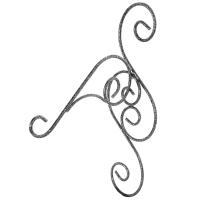 Подставка Настенная РЗДИ Крюк малый 1 горшок серебро