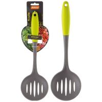 Шумовка Novita из нейлона с цветной ручкой из TPR /24шт/005427/ Mallony