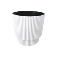 Кашпо Жасмин 17л белый с вставкой А282 /5шт/Арз