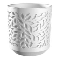 Кашпо Листья 1,25л белый КШ-9828