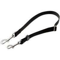 Удлинитель для поводка 20мм 50см-80см черный/металл 73-2891/Пет Лайн