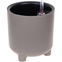 Кашпо ШЭНК D180 3,6л французский серый с автополивом+вставкой М3241