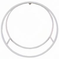 Подставка (каркас) ЛОФТ настенная КРУГ 51-06 белая 37*17см РЗДИ