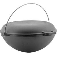 0912к/1612-4 Казан татарский 12л чугунный с крышкой-сковородой и дужкой /1шт/Гардарика