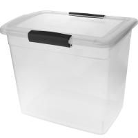 Ящик д/хранения 20л Keeplex Vision прозрачный кристалл с защелками KL2516 /6шт/ПР