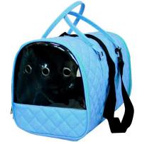 Сумка-переноска д/животн.с вентиляц. отверстием 28x47x30см иск.кожа голубая/Сп032г/Евро