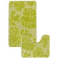 Комплект ковриков д/ванной и WC Монстера 60*100/50*60см зеленый МС2-004 /25шт/ My Crystal Комплект ковриков д/ванной и WC Монстера 60*100/50*60см зеленый МС2-004 /25шт/ My Crystal