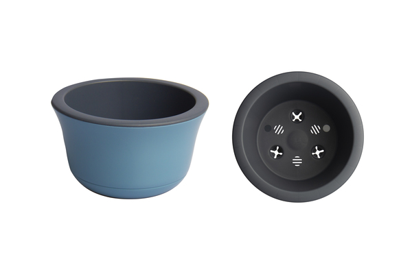 Кашпо Омега 5,3л ментол/антрацит ОМ26-33