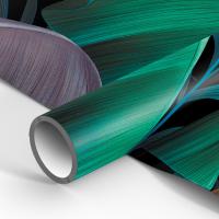 Упаковочная бумага 70*100см "Цветочный принт" 80г/м2 глянц. MESHU /MS_53458/Рельеф