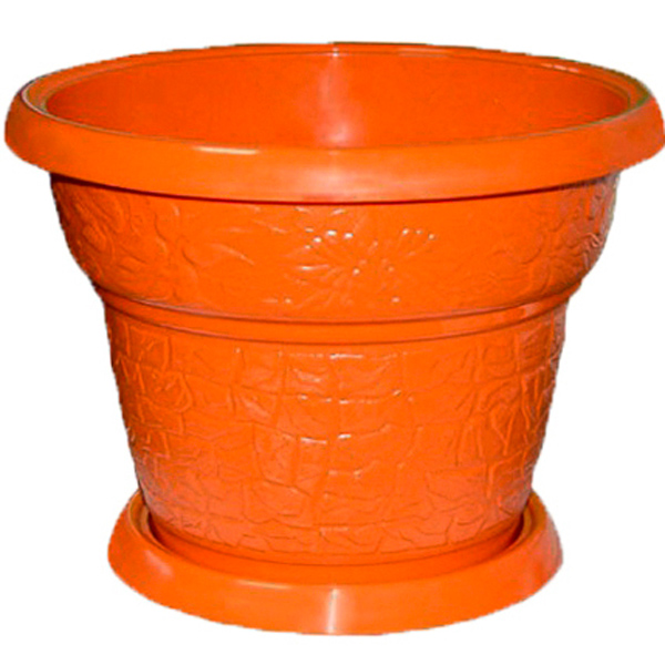 Цветочный горшок №4 4л мокко с поддоном