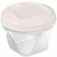Банка д/хранения пищ. прод. Тондо 1,2л с завинчивающейся крышкой кремовый С287 /20шт/Мартика