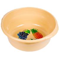 Таз 16л "Новинка" с ручками бежевый 03015