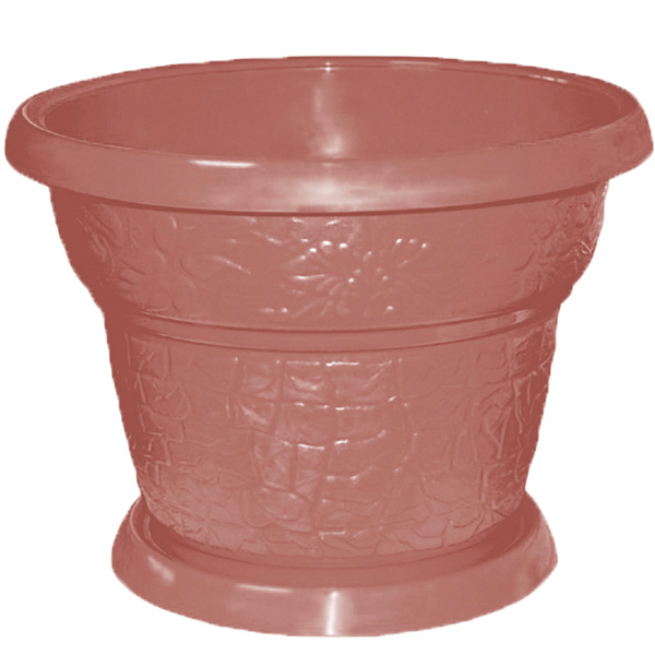 Цветочный горшок №7 18л мокко с поддоном