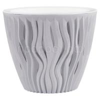 Кашпо Вдохновение 1,6л серый жемчуг КШ-9666