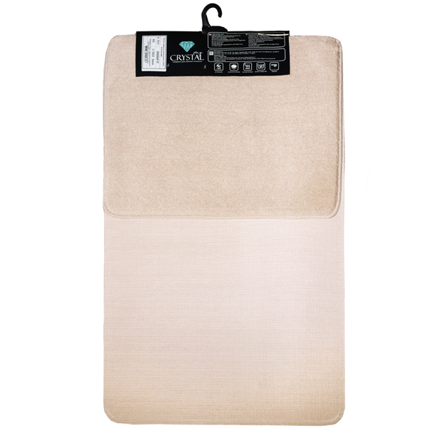 Комплект ковриков д/ванной и WC Классик 60*100/50*60см бежевый МС2-202 /25шт/ My Crystal Комплект ковриков д/ванной и WC Классик 60*100/50*60см бежевый МС2-202 /25шт/ My Crystal