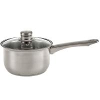 Ковш 1,9л нерж. стали 24*10,5см со стеклянной крышкой BE-155/2 /12шт/ Webber