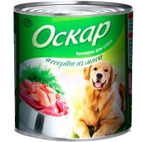 Собаки Оскар Ассорти из мяса 750г*9шт ж/б/1243/ЧЗ Собаки Оскар Ассорти из мяса 750г*9шт ж/б/1243/ЧЗ