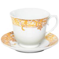 Чашка с блюдцем 220мл Аврора Шедир подарочная уп. 113-19095 /24шт/PSF
