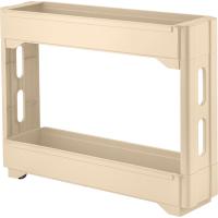 Этажерка на колесах 2 секции Keeplex Regular 53,7х13,8х16,6см бежевый топаз KL3837 /6шт/ПР Этажерка на колесах 2 секции Keeplex Regular 53,7х13,8х16,6см бежевый топаз KL3837 /6шт/ПР