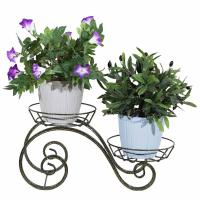 Подставка РЗДИ ОКОННАЯ Волна 2 горшка бронза