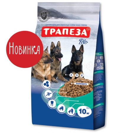 Корм для собак всех пород Трапеза Био 10кг/3073 Корм для собак всех пород Трапеза Био 10кг/3073