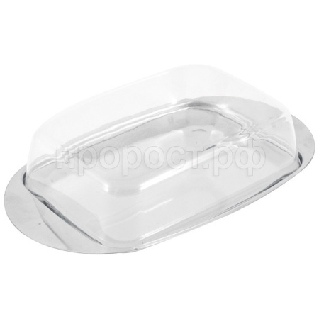 Масленка OLIATORE из нерж стали с пластик крышкой 18*11*4см /30шт/003879/Mallony 