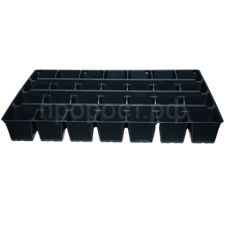 Кассета д/рассады на 28 ячеек 53*32см квадрат. стандарт /25шт/РС