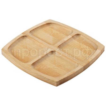 Менажница 4-х секционная квадрат.18*18см (береза) /105709 Менажница 4-х секционная квадрат.18*18см (береза) /105709