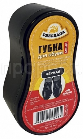 PREGRADA Губка МИНИ для обуви ЧЕРНАЯ PREGRADA Губка МИНИ для обуви ЧЕРНАЯ