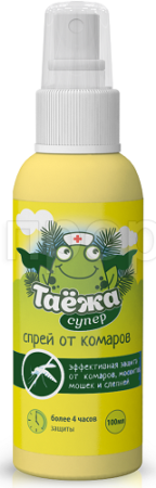 Комары Таежа спрей от комаров (30% до 8час) 100мл 16шт