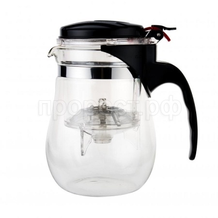 Чайник-заварник 1л Кувшин стекло с ситечком AST-006-P-1000Z /40шт/ASTELL 