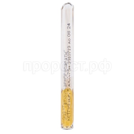 Инструмент Кетгут простой полированный в ампулах мононить рассас №5, 0,75м/ВИК