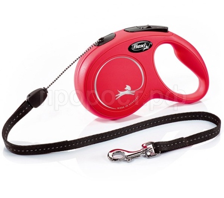 Рулетка Флекси Классик лонг S трос 8м на 12кг красная/22702/20/Евро Рулетка Флекси Классик лонг S трос 8м на 12кг красная/22702/20/Евро