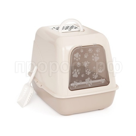 Туалет бокс д/кошек бежевый/1шт/М8261 Туалет бокс д/кошек бежевый/1шт/М8261