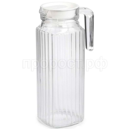 Кувшин КВАДРО 1,1л с крышкой /V4068 /6шт/LUMINARC  Кувшин КВАДРО 1,1л с крышкой /V4068 /6шт/LUMINARC