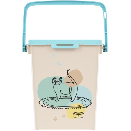 Контейнер д/корма Мур-мяу 5,5л с замком/12шт/М8623 Контейнер д/корма Мур-мяу 5,5л с замком/12шт/М8623