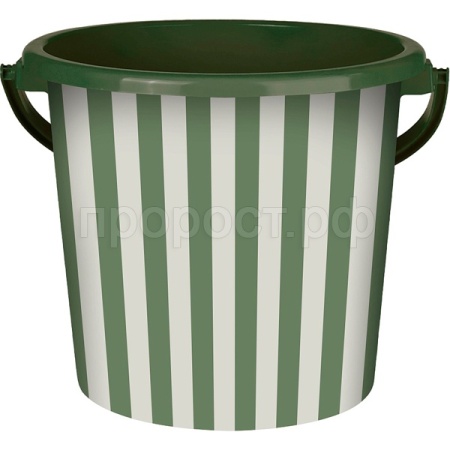 Ведро 10л Сиеста Полоска тёплая хвоя ВР-1949 /шт/ПП Ведро 10л Сиеста Полоска тёплая хвоя ВР-1949 /шт/ПП