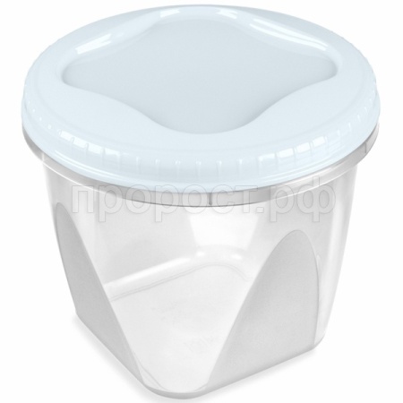 Банка д/хранения пищ. прод. Тондо 1,5л с завинчивающейся крышкой светло-голубой С288 /18шт/Мартика