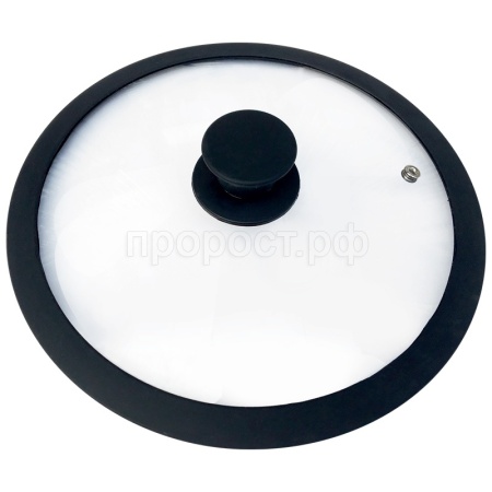 Крышка закал. стекло CAPPELLO D26см с силикон.ручкой, силикон.обод /12шт/003545/Mallony