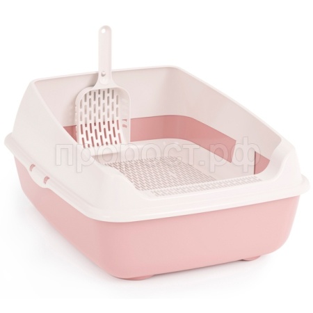 Туалет д/кошек Лекси глубокий полный комплект с совком розовый/4шт/М8580 Туалет д/кошек Лекси глубокий полный комплект с совком розовый/4шт/М8580