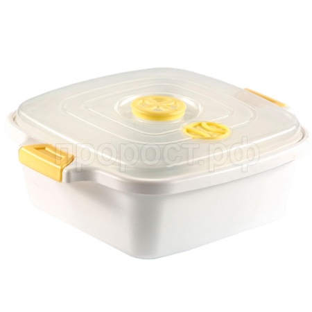 Контейнер д/пищ.прод. 2л СВЧ квадрат 05017 /60шт/Арз
