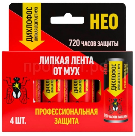 Липкая лента Дихлофос Нео для мух 4шт