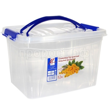 Контейнер д/пищ.прод. 12л с ручкой 06332 /10шт/Милих