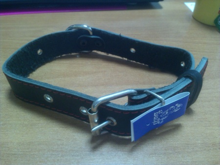 Ошейник кожа 30мм 1слойный безразмерный 58-61см/40854 Ошейник кожа 30мм 1слойный безразмерный 58-61см/40854