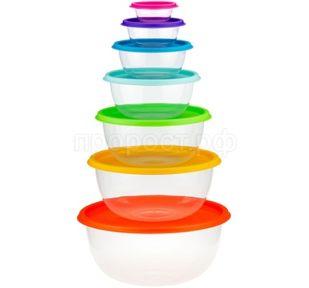 Набор мисок Радуга из 7шт Микс  М1310  