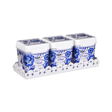 Набор емкостей "Шале" 1,2л на полке М4820 /9шт/ Альтерн