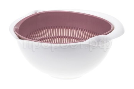 Дуршлаг 1,7л с миской ягодный М1129/10шт/М-пласт 