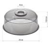 Крышка д/СВЧ D245 черный прозрачный М1415 /24шт/М-пласт
