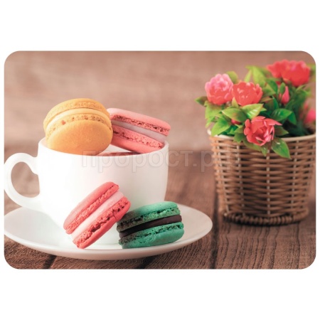 Салфетка сервировочная Макаруны 40*28см пластик 312340 Салфетка сервировочная Макаруны 40*28см пластик 312340