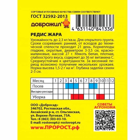 Редис Жара 2г